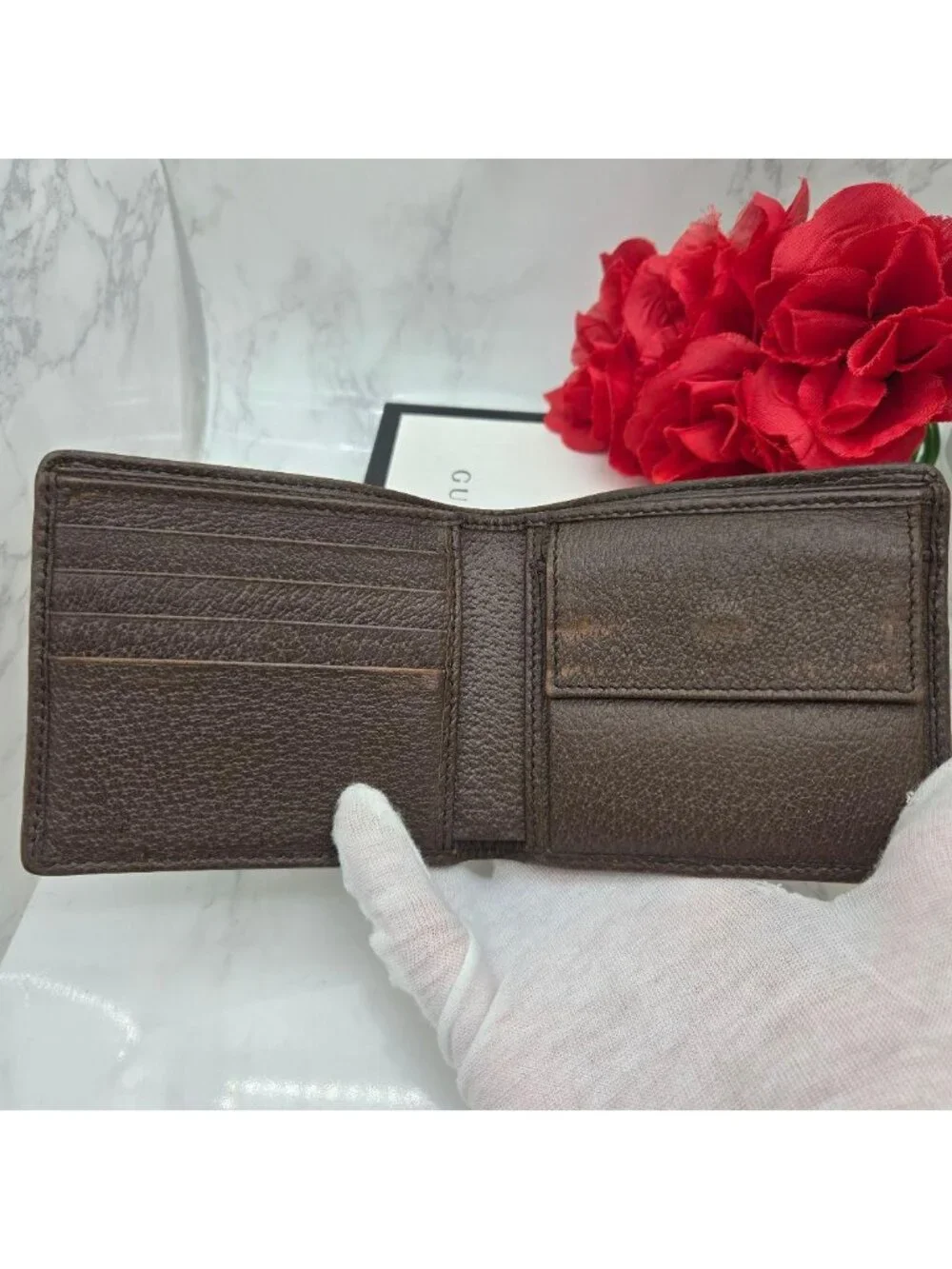 Gucci Canvas Fold Wallet Jumbo GG